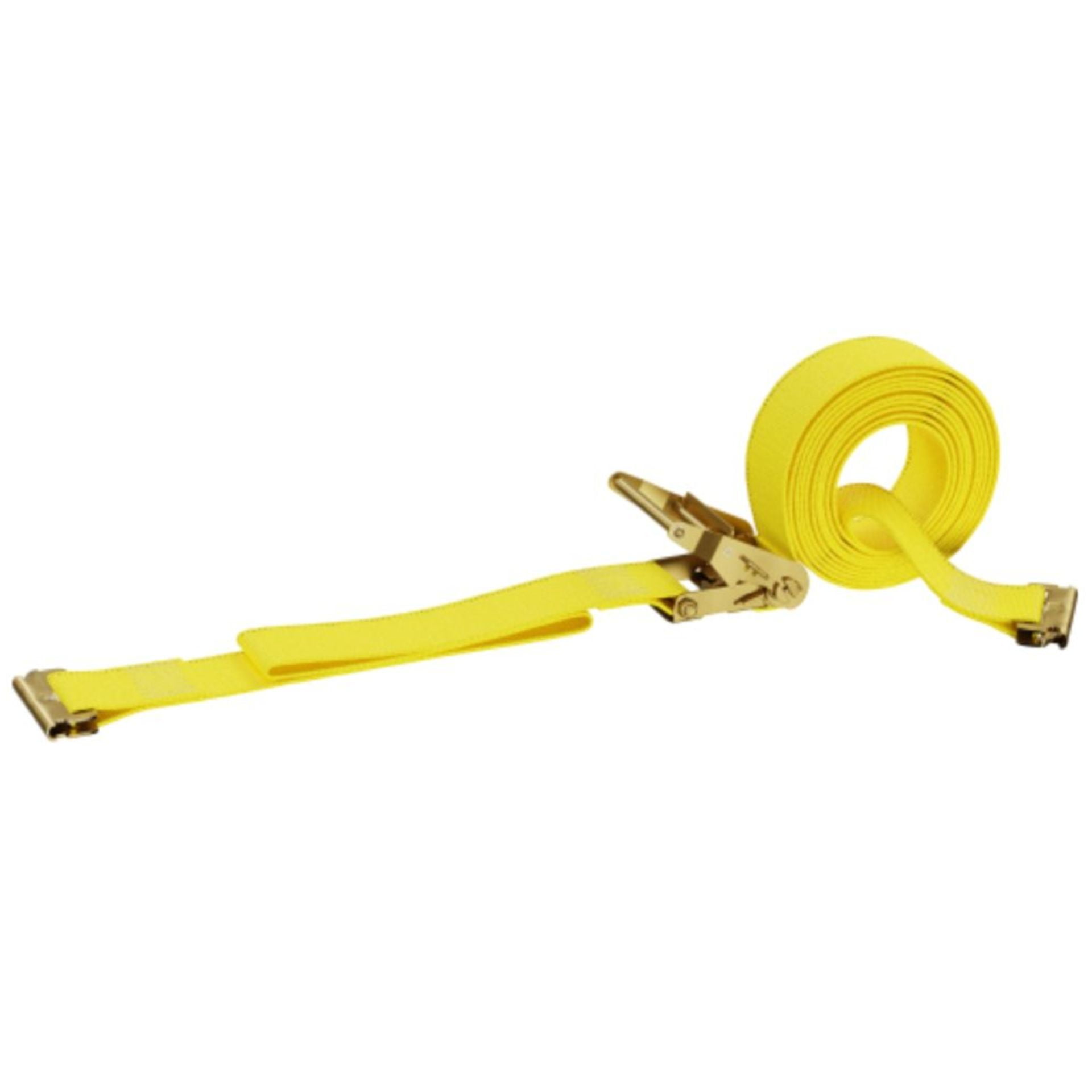 US Cargo Control 5312SEFWH-Y 2'' x 12' Yellow E-Track Straps w/Spring