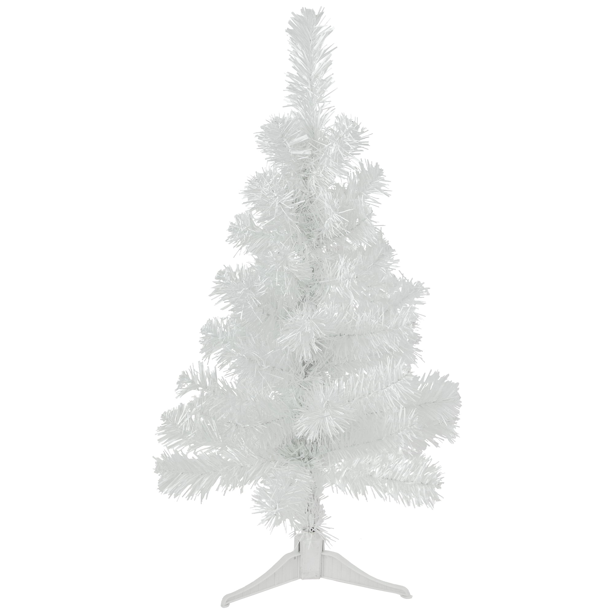 2' x 14" White Tinsel Artificial Christmas Tree - Unlit