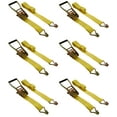 thumbnail image 1 of 2" x 15' Ratchet Tie Down Straps (6PK) - 5000 LBS Break Strength - Cargo Hauling, 1 of 2