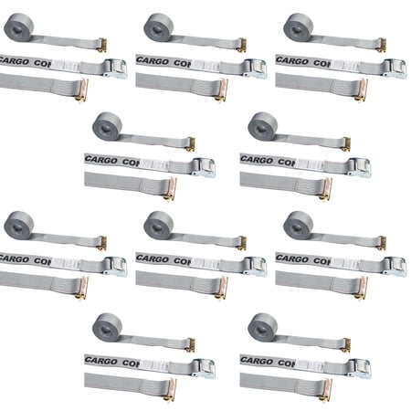 2" x 16' Cam Buckle Straps w/ E Fittings (10 Pack)