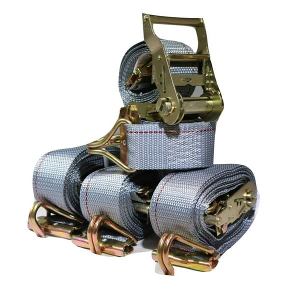 2" x 16 Ft. Ratchet Strap w/ Spg E & Wire J for Hook For E & F-Tracks 20 PACK | R16EW