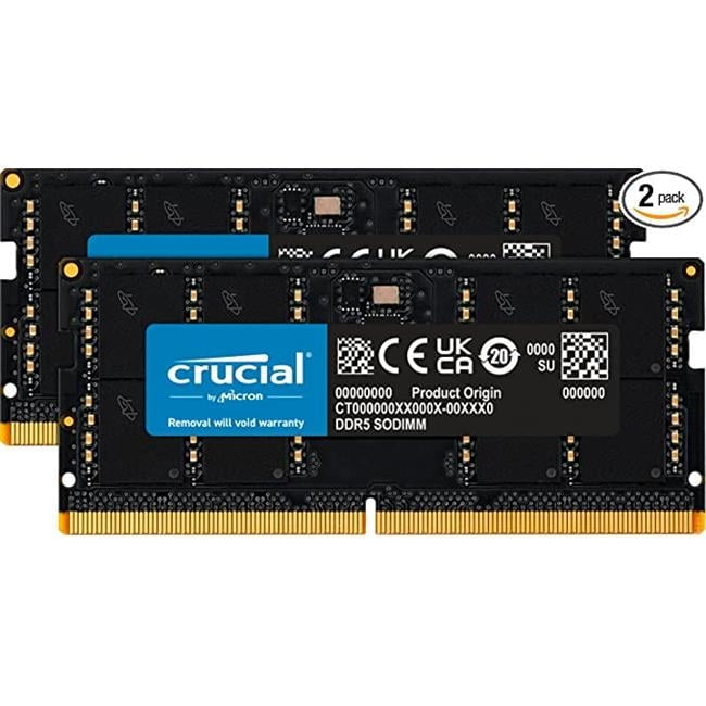 Micron DDR5 5600Mhz 16GB×2 SODIMM 2 x 16GB DDR5 5600 SODIMM Memory - Walmart Business Supplies