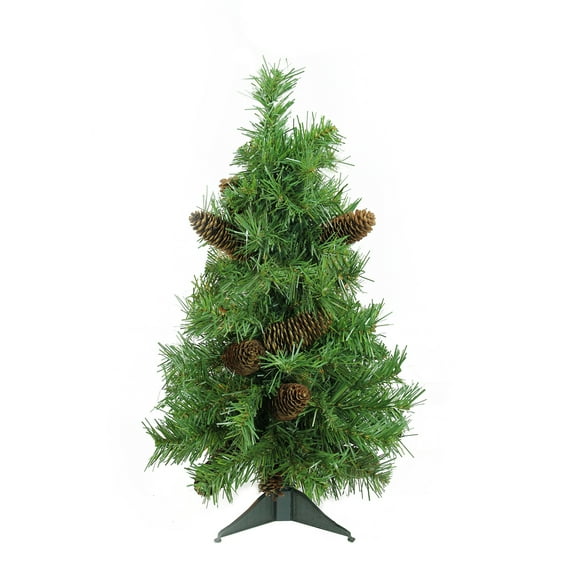 Northlight Full Dakota Pine Artificial Christmas Tree with Pinecones - 2' - Unlit