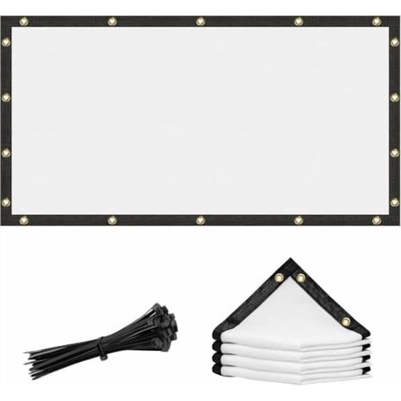 2' x 18' White Custom Size Shade Cloth with Grommets - 90% Sunblock, Durable Mesh Fabric Tarp for Dog Kennel Cover, Fence Privacy Screen, Greenhouse, Chicken Coop & Pet Playpen.