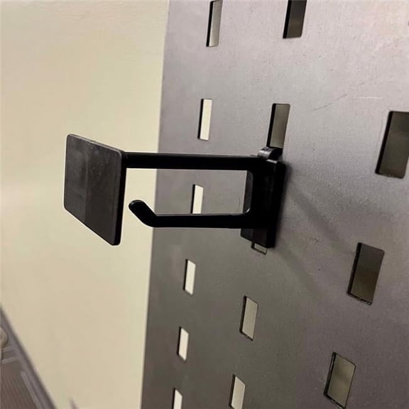 2 x 2.125 x 4 in. Plastic Power Wing Hook, Black