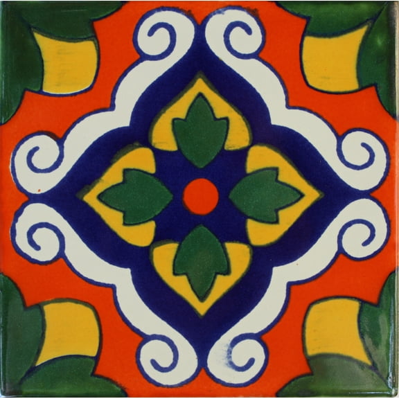 2" x 2" 36 pcs Urecho Talavera Mexican Tile
