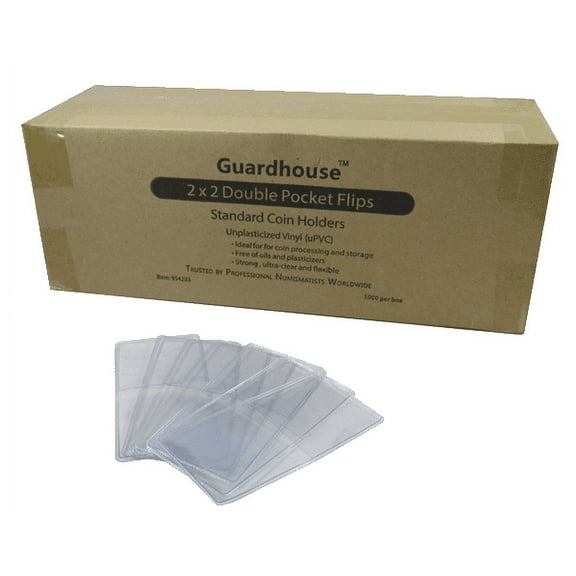 2" x 2" Guardhouse Unplasticized Coin Flips - Bulk Pack of 1000