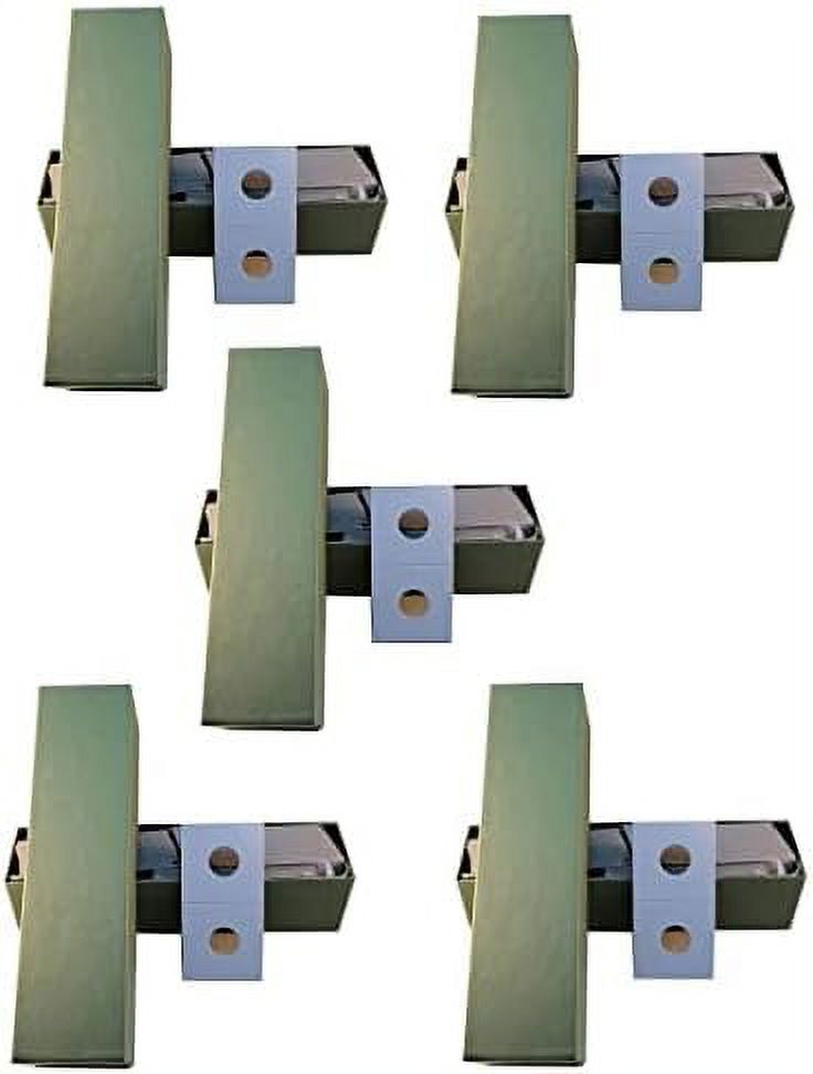 2 x 2 Paper Staple Coin Holders for Dimes 500 Count with Single Row