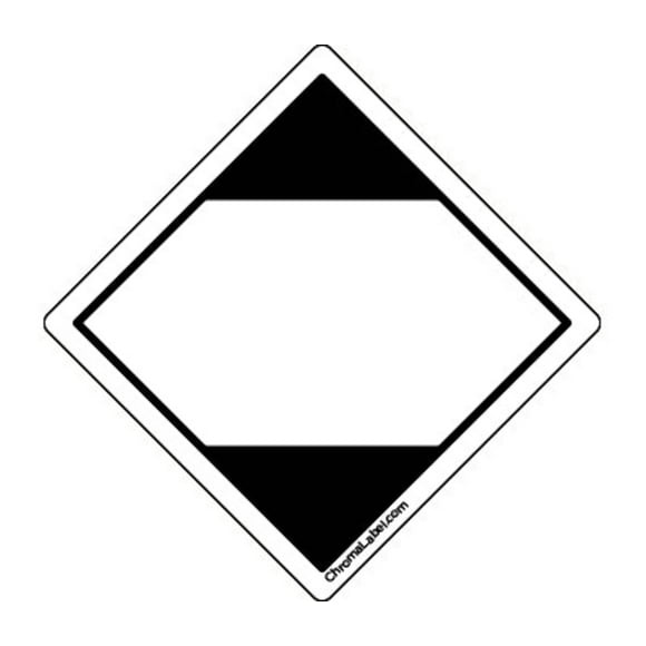 2" x 2" Permanent Durable Square D.O.T. Hazard Labels, Limited Quantity Hazard Pictogram Label, 100/Roll