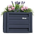 thumbnail image 1 of 2 x 2 Square Metal Planter Box Durable Raised Garden Bed in Galvalume Steel 24 x 24" With 18" Inch High Walls (Sunset Blue), 1 of 6