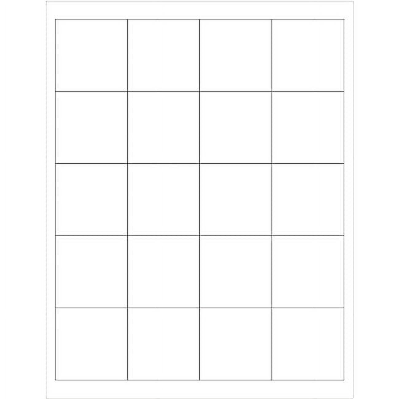 2 x 2 in. Removable Rectangle Laser Labels, White - Walmart.com