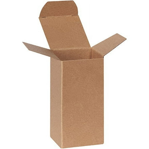 Kraft Tuck Cartons 2x2x4" - 1000-Pack: Eco-Friendly & Compact Design