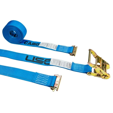 2" x 20' Blue E Track Ratchet Straps 5320SEF-BLU