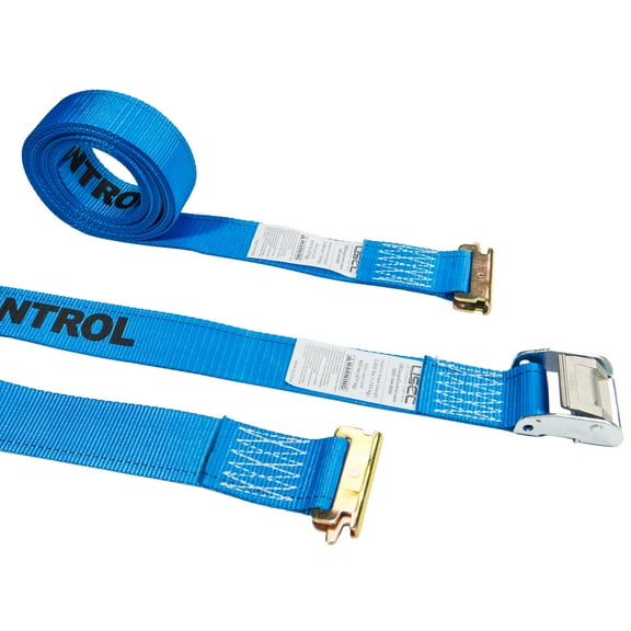 Us Cargo Control 2" x 20' Blue E-Track Tie Down Straps - Cam Buckle C320SEF
