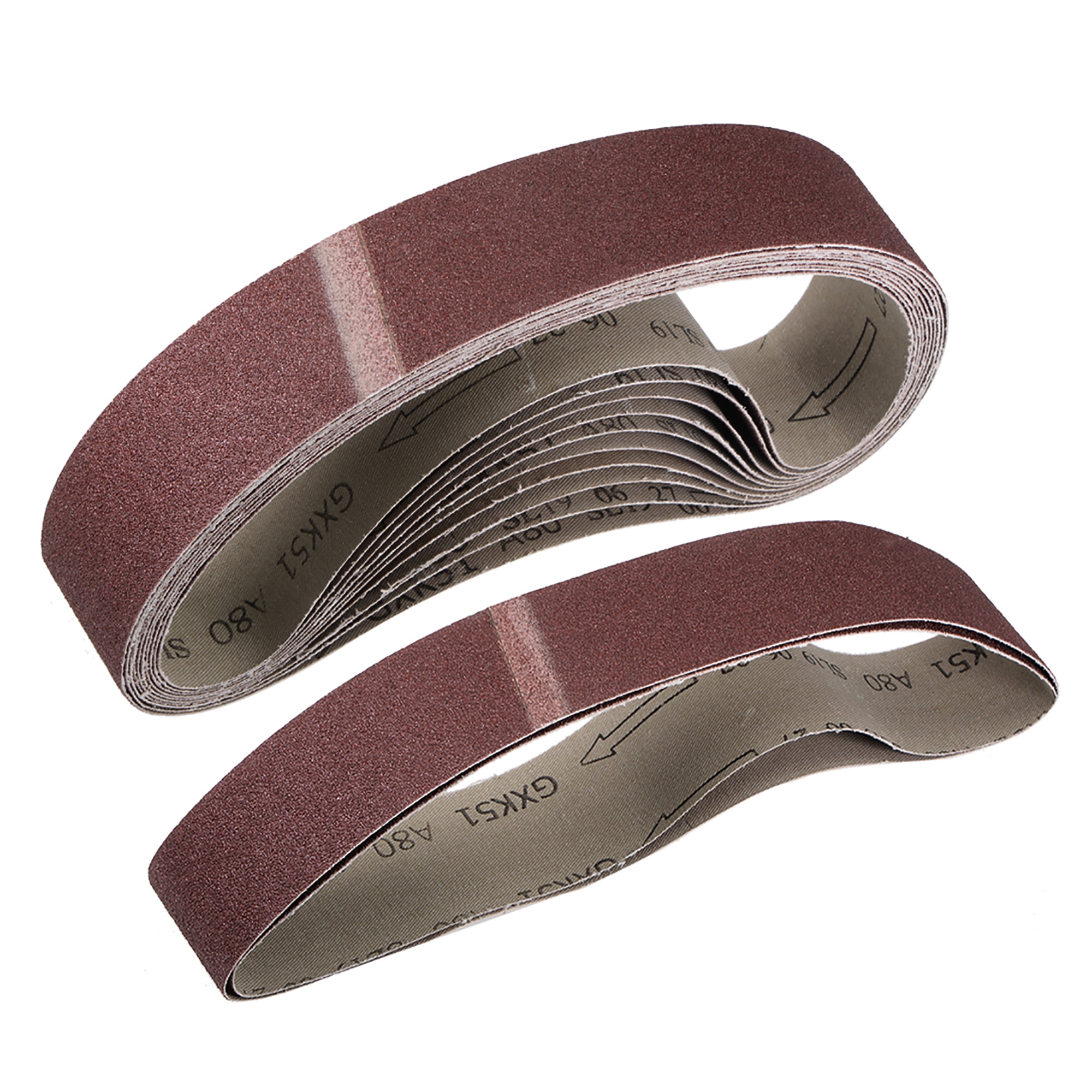 2-x-27-50mm-x-686mm-sanding-belt-80-grit-aluminum-oxide-12pcs