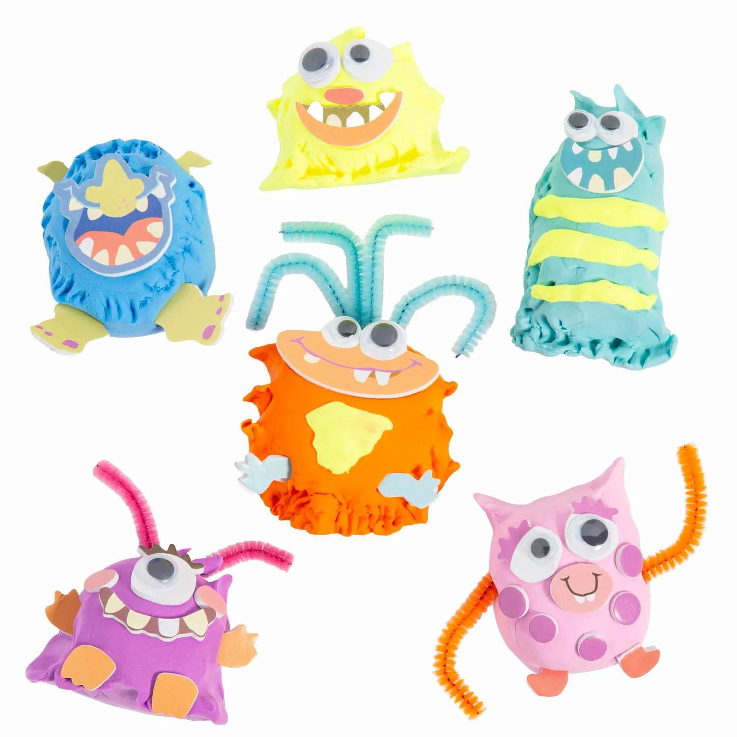 2" x 3 1/4" Monster Mayhem Air Dry Clay Craft Kit – Makes 6