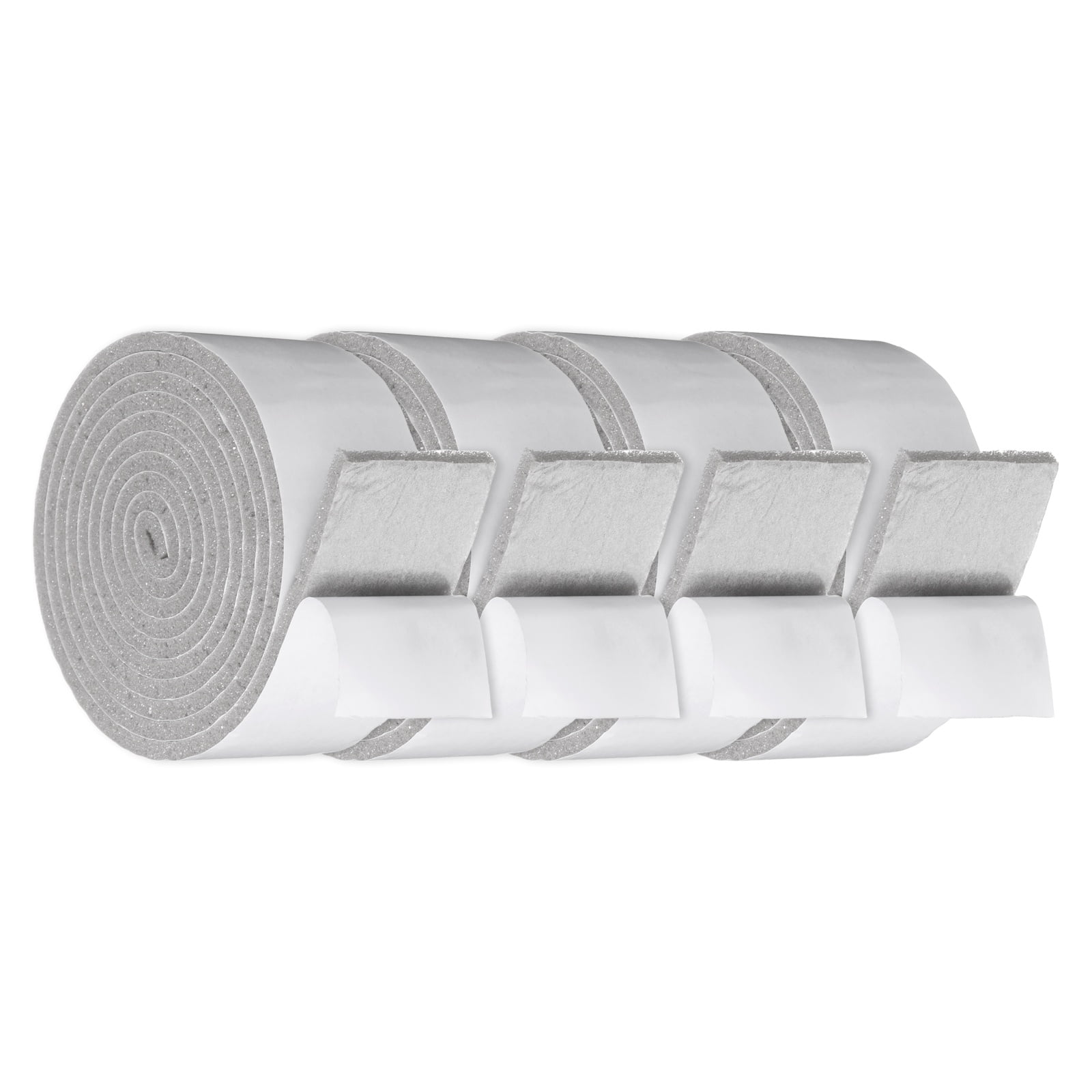 2" x 3/16" Foam Weather Stripping, Self Adhesive Door Seal Insulation Strips, Soundproofing Foam Seal Tape for Door/Window, Air Conditioning (26.25 Ft Total Length in 4 Roll)