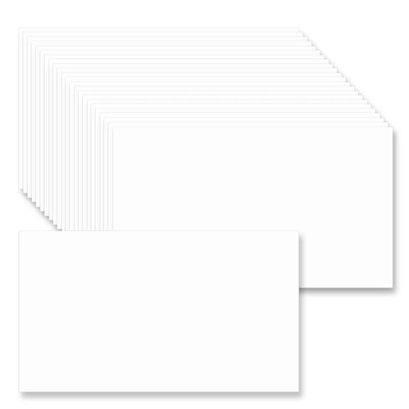 Pinovk 2 x 3.5 Inch White Card Stock Set of 200 Sheets