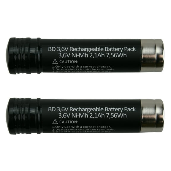 2 x 3.6V 2100 Mah Rechargeable Battery for Black & Decker Versapak VP100 VP110 Tool