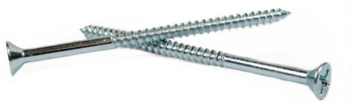 100-Pack #2 X 3/8 Inch Brass-Plated Phillips Round Head Wood Screws - Small Screws For Woodworking & Crafts