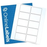 OnlineLabels 4" X 2" Clear Gloss Rectangle Labels - Pack Of 100 Sheets (10 Labels Per Sheet), For Inkjet Printers Only