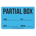 thumbnail image 1 of 2" x 3" Color-Code "Partial Box" Shipping and Inventory Rectangle Labels: 250/Roll, 1 of 1