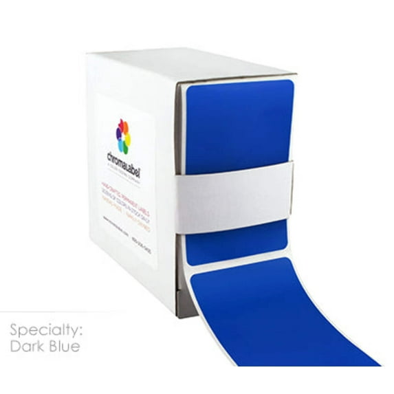 2" x 3" Color-Code Rectangular Inventory Labels: 250/Box