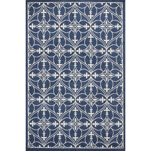 2' x 3' Denim Classical UV Treated Accent Rug