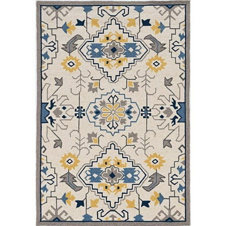 2' x 3' Ivory Polypropylene Accent Rug