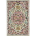 thumbnail image 1 of 2â€™ x 3â€™ Ivory and Pink Medallion Scatter Rug, 1 of 4