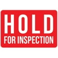 thumbnail image 1 of 2" x 3" Permanent "Hold For Inspection" Rectangle Labels: 250/Roll, 1 of 1