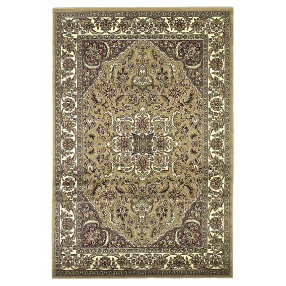 2' x 3' Polypropylene Beige or Ivory Accent Rug