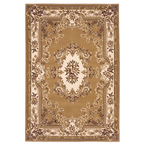 2' x 3' Polypropylene Beige or Ivory Accent Rug