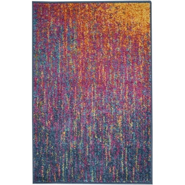 2â€™ x 3â€™ Rainbow Abstract Striations Scatter Rug