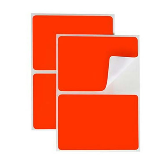 2" x 3" Removable Color-Code Rectangular Labels: 150/Pack