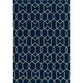 thumbnail image 1 of 2' x 3' UV treated Polypropylene Navy Accent Rug, 1 of 6