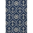 thumbnail image 1 of 2' x 3' UV treated Polypropylene Navy Accent Rug, 1 of 5
