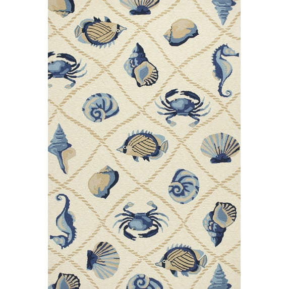 2' x 3' UV treated Polypropylene Sand Accent Rug