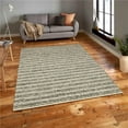 thumbnail image 1 of 2 x 3 ft. Aspen Gray & Ivory Striped Hand Knotted Wool Rectangle Area Rug, 1 of 1