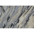 thumbnail image 1 of 2 x 3 ft. Blue Gray & Taupe Abstract Hand Tufted Handmade Rectangle Area Rug, 1 of 1