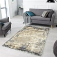 thumbnail image 1 of 2 x 3 ft. Charisma Ivory & Muted Grey Distressed Abstract Rectangle Area Rug, 1 of 1