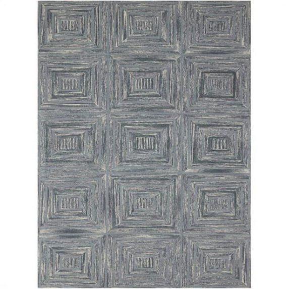 2 x 3 ft. Dwell Modern Design Hand-Tufted Rug, Steel Blue