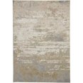 thumbnail image 1 of 2 x 3 ft. Ivory Gold & Gray Abstract Stain Resistant Rectangle Area Rug, 1 of 1