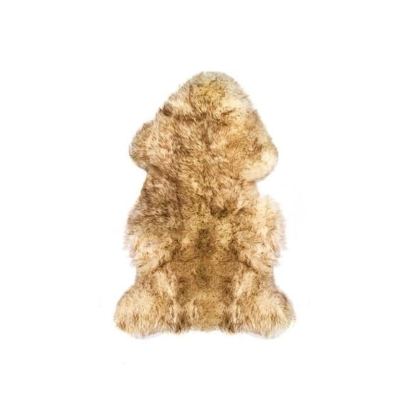 2 x 3 ft. New Zealand Single Sheepskin Rug Gradient Chocolate