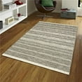 thumbnail image 1 of 2 x 3 ft. Nordique Light Gray & Cream Handmade Reversible Wool Rectangle Area Rug, 1 of 1