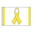 thumbnail image 1 of 2 x 3 ft. Nylon-Glo Ribbon Flag Yellow, 1 of 1
