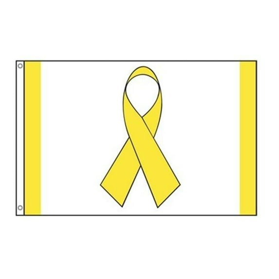2 x 3 ft. Nylon-Glo Ribbon Flag Yellow