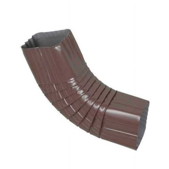 2 x 3 in. Aluminum B-Elbow, Brown