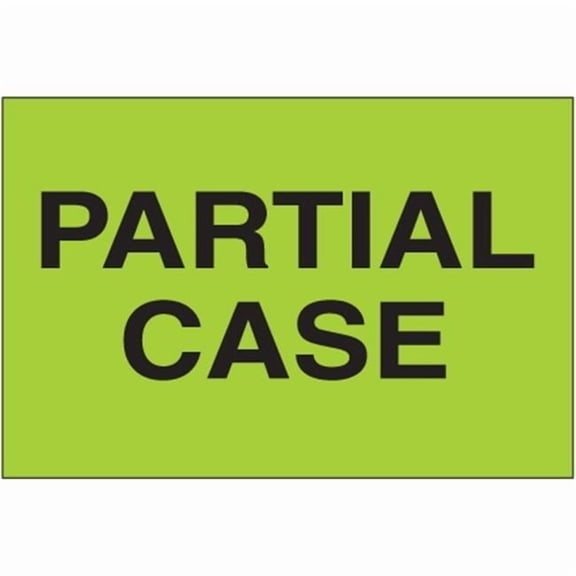 2 x 3 in. - Partial Case Fluorescent Green Labels - Roll of 500