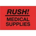 thumbnail image 1 of 2 x 3 in. - Rush - Medical Supplies Fluorescent Red Labels - Roll of 500, 1 of 1